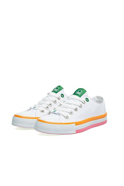 Benetton Λευκό - Bn-30176-22y Γυναικεία αθλητικά παπούτσια Converse