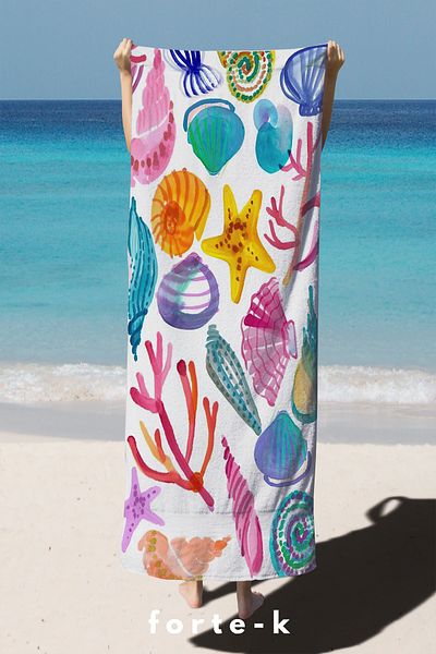 Fortek Home King Size 75*150 CM Beach Towel - Summer