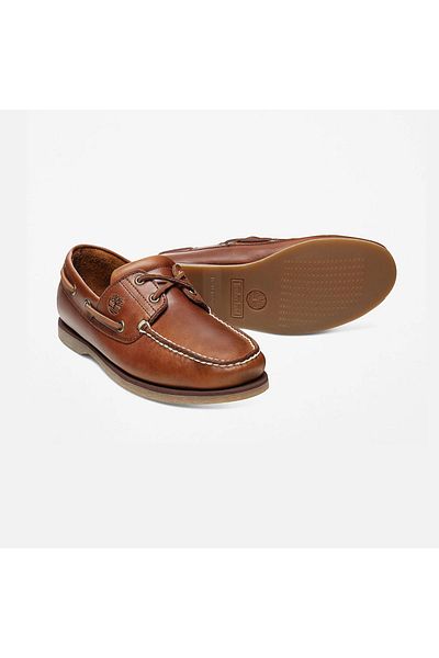 Timberland Класически мъжки кафяви ежедневни обувки тип лодка с 2 очи