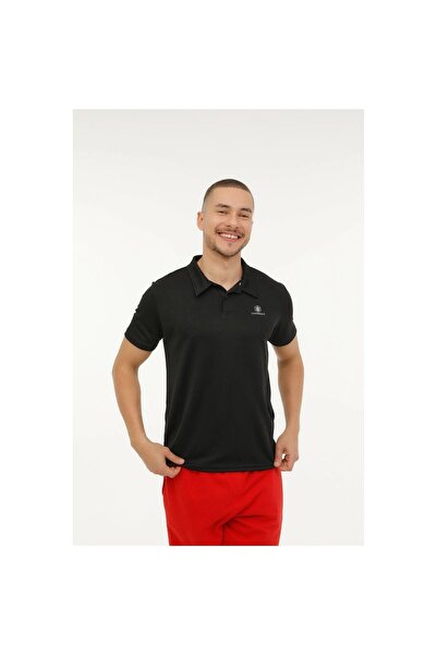 lumberjack Sherman Men's Black Classic Collar Polo T-Shirt