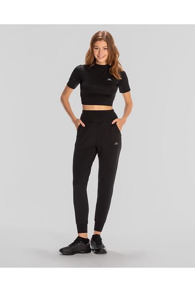 Kappa Sirem Black Women's Sweatpants - Regular Fit 361P6Uw005