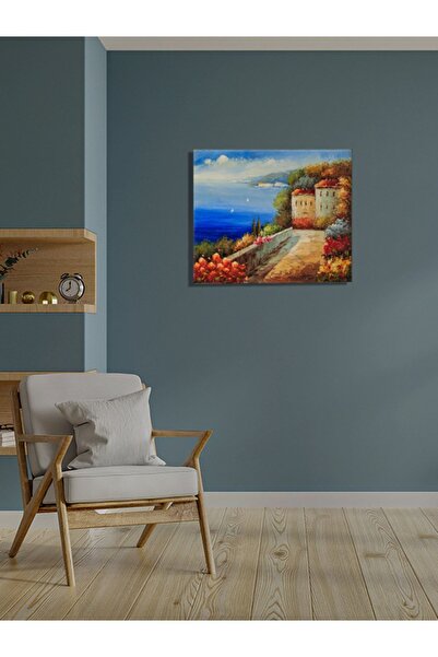 Sanat Galerisi Yağlı Boya Manzara Tablo 64x54cm