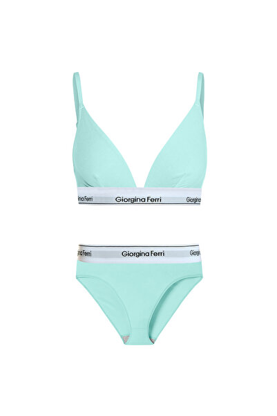 GIORGINA FERRI Set of 2 Women's Daily Use Triangle Bralet + Slip Panties Miranda