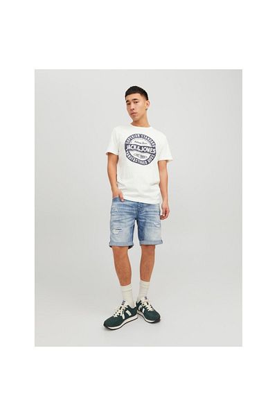 Jack & Jones Jack&jones Jeans Men's White Crew Neck T-Shirt