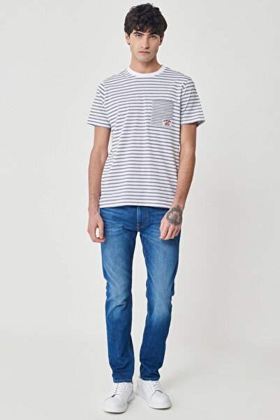 Lee Rider Slim Straight Fit Dar Kesim Esnek Jean Kot Pantolon