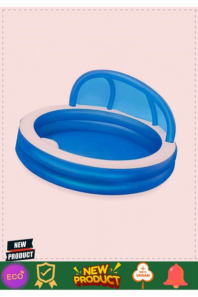 OMZ Inflatable Pool with Sunshade 54337 Girl Boy Toys Educational Toys