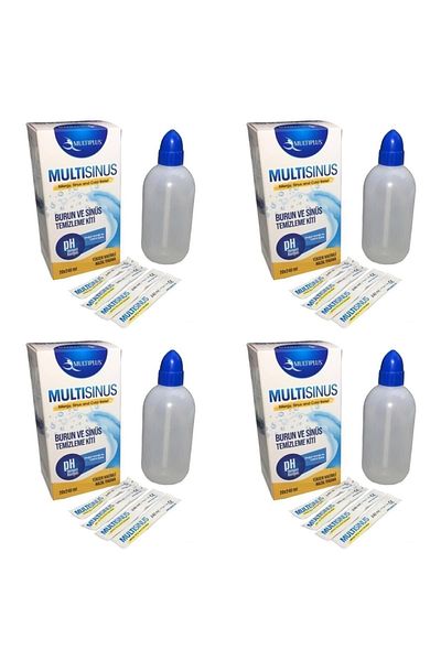 Multiplus Multi Sine Rinse Nose and Sinus Cleaning Kit 4 Pack