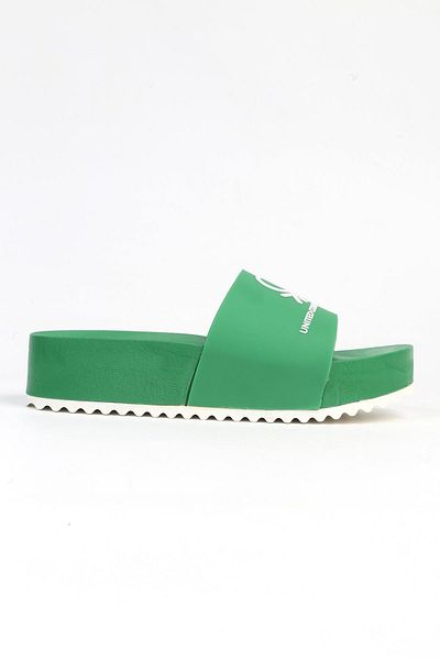 Benetton BN-1211-3489 Green Women's Slippers