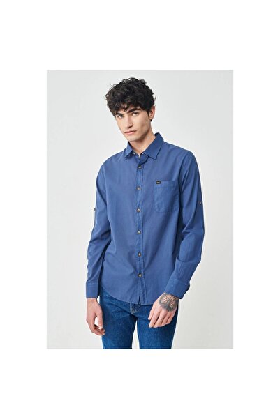 Lee Erkek Lacivert Gömlek