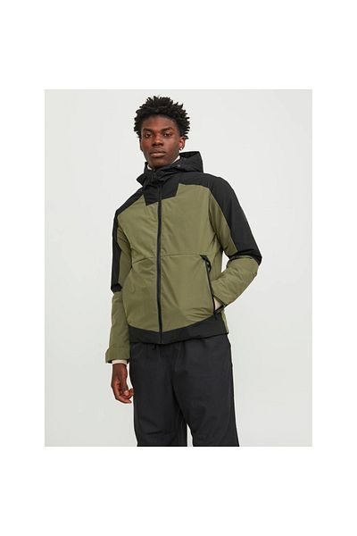 Jack & Jones Jack&jones Axel Transitional Men's Khaki Hooded Coat