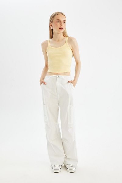 DeFacto Coool Fitted Corded Camisole Basic Tank Top B0563ax24sm