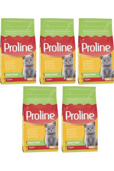 Pro Line Tavuklu Kitten Yavru Kedi Maması 5x1.2 kg