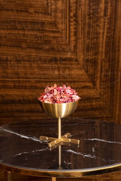LUKREA Brass Handmade Stone Snack Bowl / Presentation Dublin