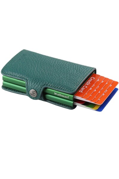 WalSmart Twin Floter Leather Wallet with Smart Mechanism