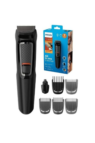 Philips Kablosuz Saç, Sakal, Kulak, Burun 7 in 1 Bakım Seti, Kuru Kullanım