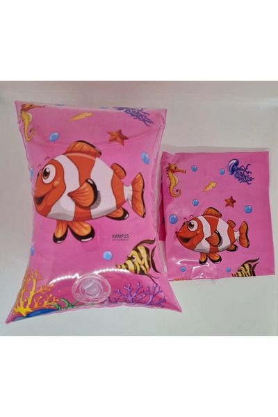 alpmodel Pink Fish Themed Children's Sleeve - 25x15 cm
