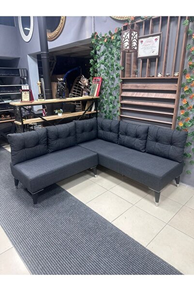 Dekoroom's Merkür Köşe Takımı Antrasit