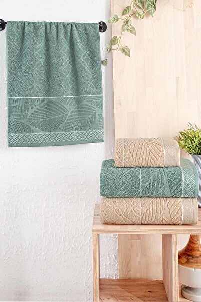 Mürdüm Home 100% Cotton 4-Piece Bath Towel Set - Bath Set