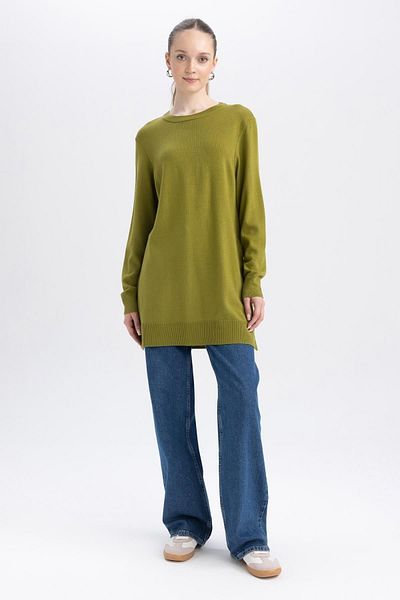 DeFacto Crew Neck Regular Fit Tunic H3431az23wn