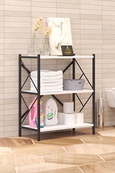 Cosargroup Banyo Düzenleyici Banyo Dolabı Çok Amaçlı Dolap 3 Katlı Metal Mutfak Düzenleyici