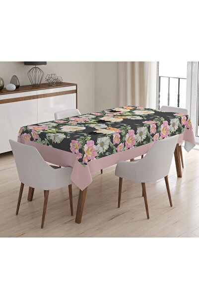 Evmila Çiçek Desenli Masa Örtüsü