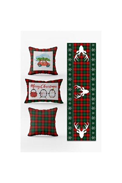 Evmila Novogodišnji specijalni set 3 komada Jastuk 1 komad Stolni raner