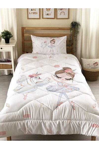 Evmila Prenses Ve Kuğu Desenli Kapitone Yorgan,dekoratif Yatak Örtüsü