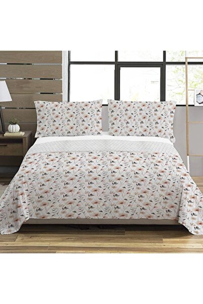 Evmila Flower Pattern Double Printed Pique (200x220 Cm)