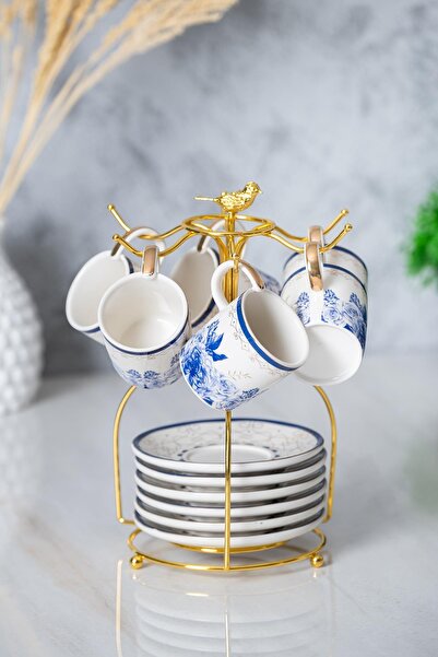 ACAR Mist 6 Kişilik Kahve Fincanı Takımı - 90 ml