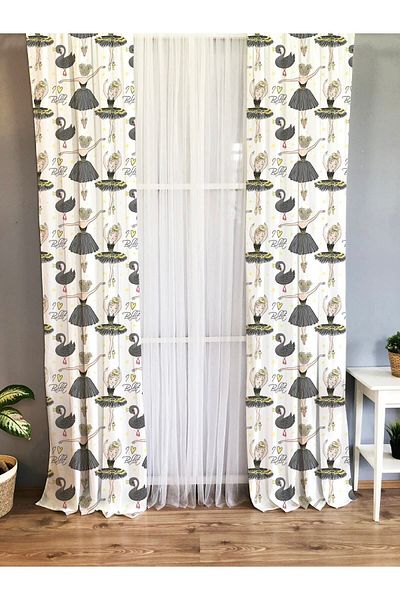 Evmila Printed Children's Room Background Curtain