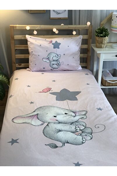 Lolla Evmila Pink Floor Elephant Velvet Decorative Cover 222