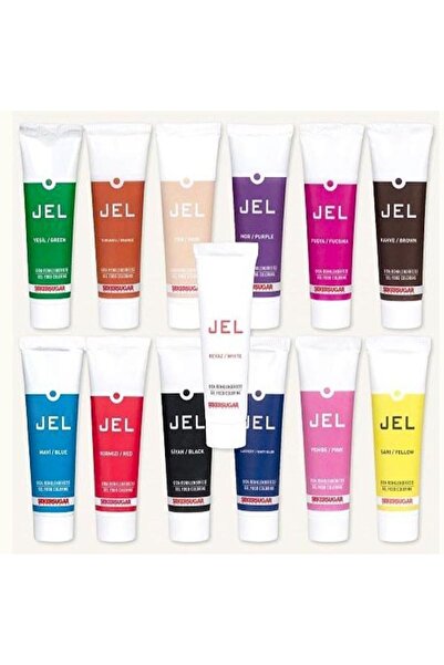ŞEKER & SUGAR Jel Boya Pastacılık 100 ml Sarı Renk
