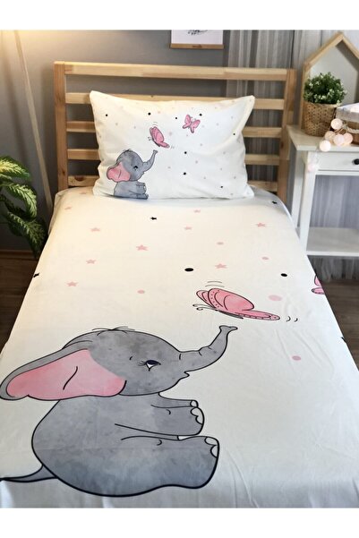 Evmila Digital Print Elephant Butterfly Cover Pillow Set 1837