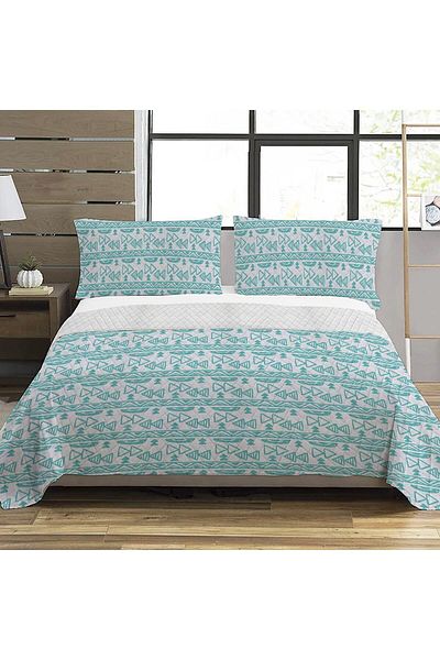Evmila Modern Pattern Double Printed Pique (200x220 Cm) Colorful