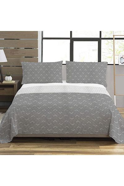 Evmila Modern Pattern Double Printed Pique (200x220 Cm) Colorful