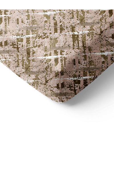 Evmila Σετ σεντόνια με μοντέρνο σχέδιο διπλό 160x200 cm - Καφέ