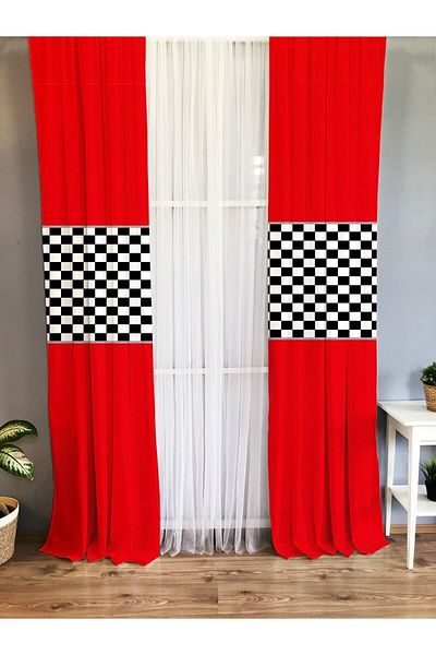 Evmila Printed Children's Room Background Curtain