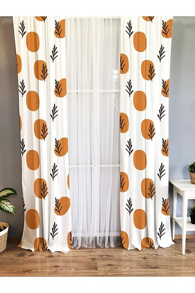 Evmila Printed Patterned Background Curtain for Kids and Baby Room