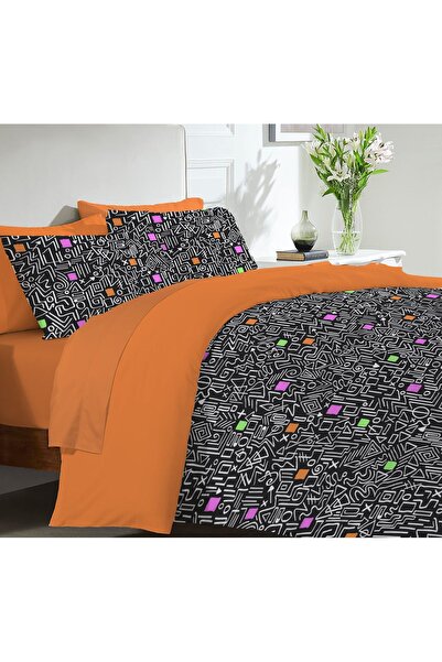 Evmila Постільна білизна для двомісного ліжка 200x220 см - сучасний принт, ко...