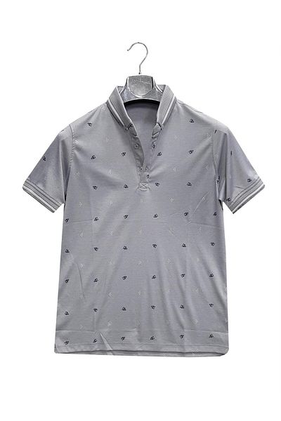 SİMENTİ Ανδρικό μπλουζάκι Troy Slim Fit - Κοντό μανίκι με γιακά - 6731