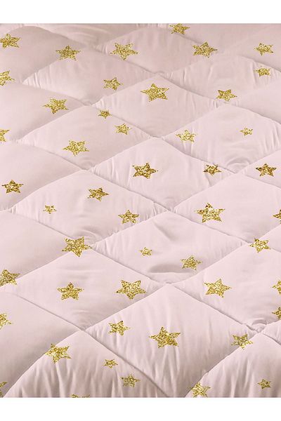 Evmila Moon Patterned Quilted Quilt, Single Sleeping Set