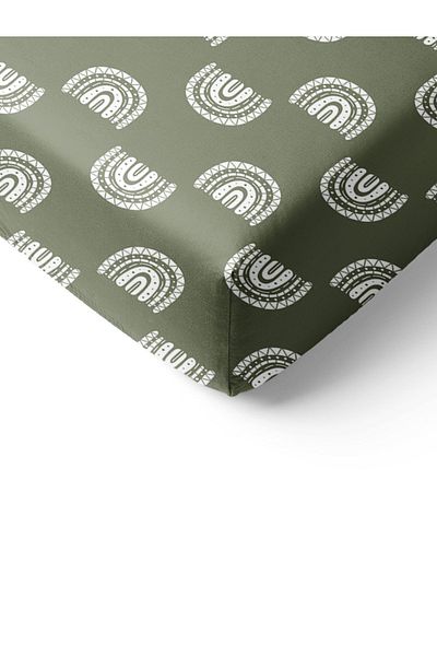 Evmila Rainbow Patterned Printed Single Elastic Sheet Set