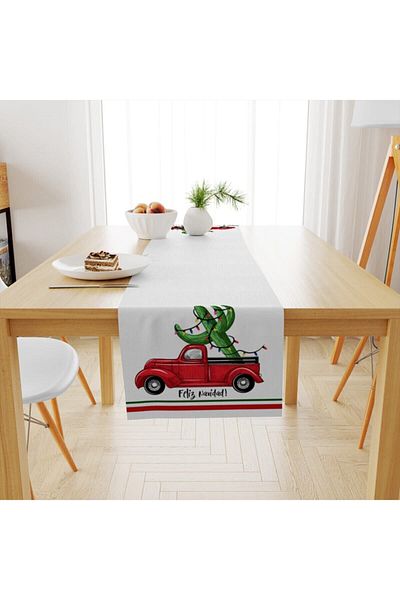 Evmila Christmas Patterned Runner Model