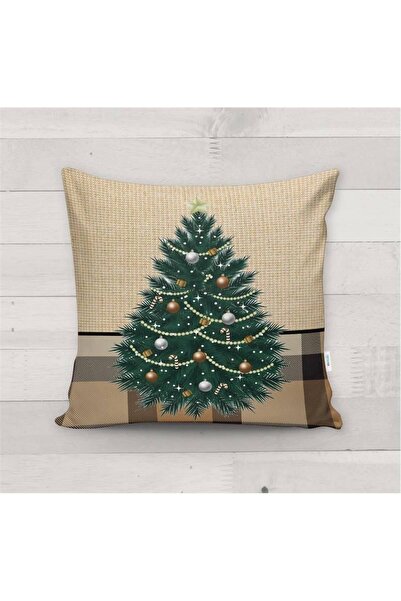 Evmila Novogodišnje specijalno drvo Sa deznom Somot Navlaka za jastuk