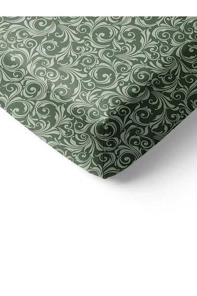 Evmila Modern Pattern Printed Double Sheet Set 160x200 Cm - Green