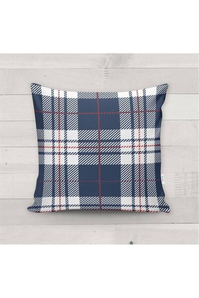 Evmila Novogodišnji specijal Karirano Sa deznom Somot Navlaka za jastuk