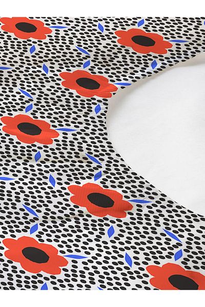 Evmila Floral Patterned Printed Single Elastic Sheet Set