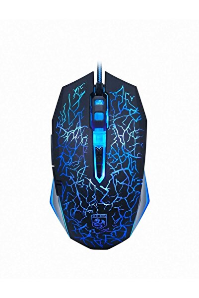 Lennox A1 2400dpı Kablolu Rainbow Aydınlatmalı Gaming Oyuncu Mouse Siyah(ÖRGÜ...