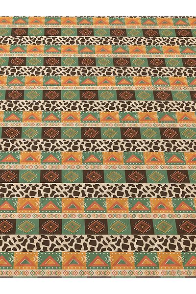 Evmila Flower Pattern Double Printed Pique (200x220 Cm) Colorful