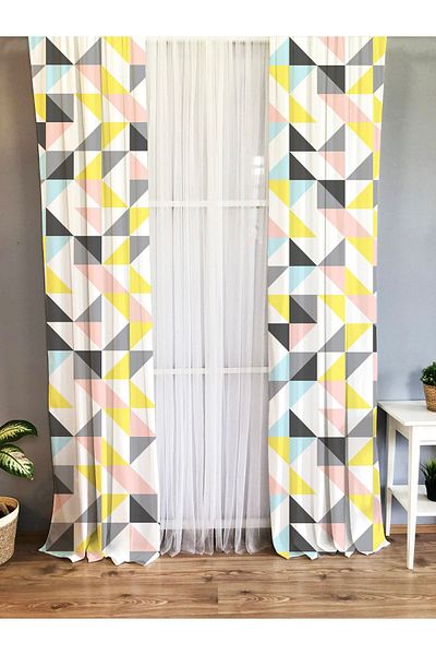 Evmila Printed Children's Room Background Curtain